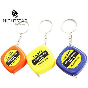 5pcs Colorful Mini Keychain Measuring Tape