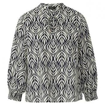 S.Oliver BLACK LABEL Langarmbluse mit floralem Muster
