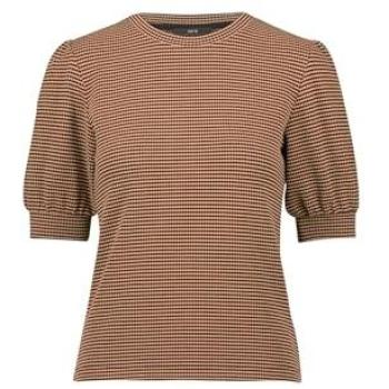 Figurbetontes Puffärmelshirt