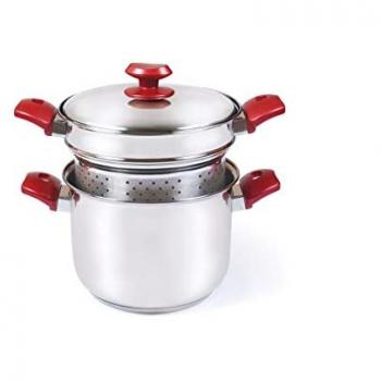 Vaporiera Pastaiola in Acciaio Inossidabile Casa Collection Tripla Set