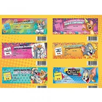 Carnet Inviti per Festa di Compleanno Warner Bros con Tom e Jerry