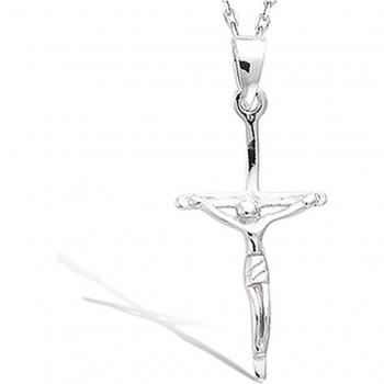 Lily's Rhodium Crucifix Charm