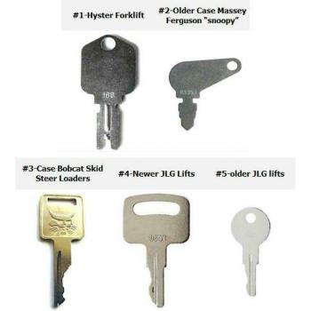 5key Set for JLG Heavy Equipment Models 9901 166 587