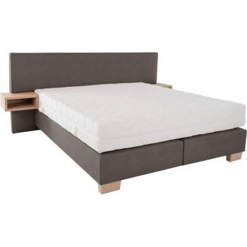 Alina Daria Boxspringbett – Komplettbetten mit integriertem Nachttisch, 100 % Polyester‑Microfaser