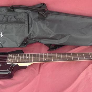 Hofner HCT Shorty Black Electric Travel Guitar