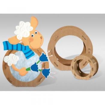 Ludwig Bähr 3D-Wellpappe Laternen 21cm, 10 Stück, sortiert in 10 Farben