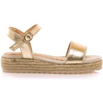 SANDÁLIA METAL YUTE PAD GOLD FEMININO MTNG
