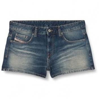 Diesel Women's 25-Inch Slim Fit Denim Shorts – Black