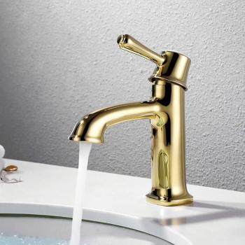 Rubinetto bagno stile vintage Rame Dorato