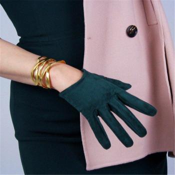 Mitaines chic 16 cm en cuir mat – Bal féminin