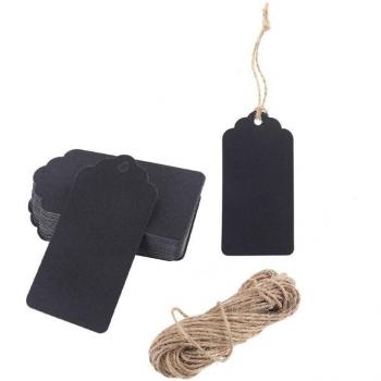 100pcs Kraft Paper Price Tags with Hemp Rope