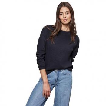Street One Damen Strukturshirt Turtleneck Blau