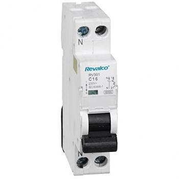 Disyuntor Revalco 25A de Un Polo y Neutro, Estrecho