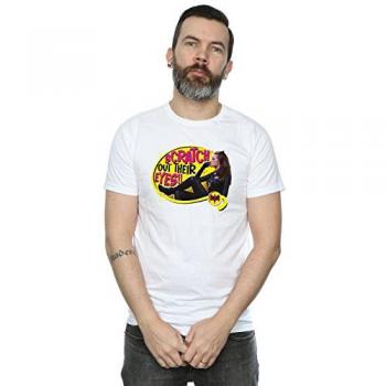 White Catwoman Scratches Batman Tee – DC Comic Style