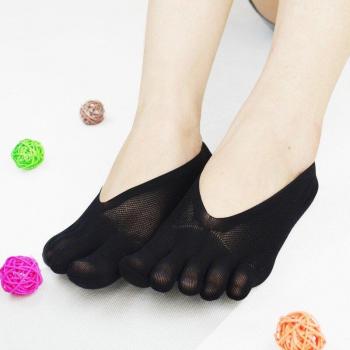 Invisible Five-Finger Socks for Women with Silicone Anti-Slip
