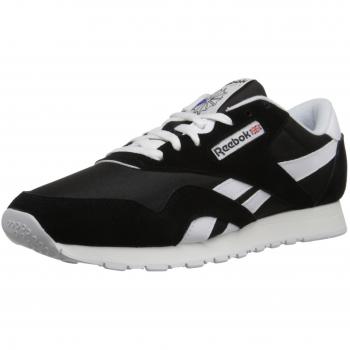 Reebok Herren Classic Nylon Low-Top, Schwarz, 40