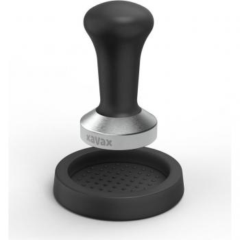 Xavax Tamper und Matte Set, Edelstahl, 51 mm