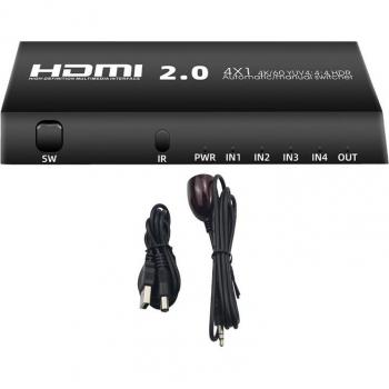Interruptor HDMI 4x1 4K 60Hz con Caja y IR