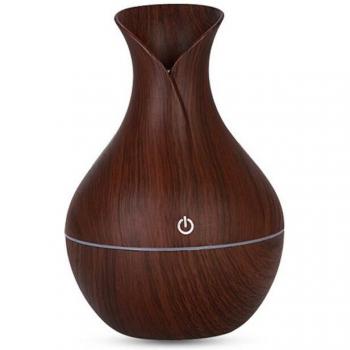 Essential Oil Diffuser and Humidifier 1000ml-2500ml with Wood Grain Design and 7 Color LED