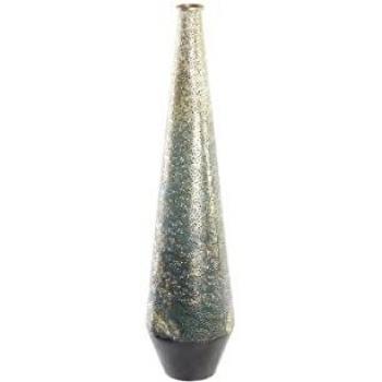 Jarrón Dkd Home Decor 18 x 18 x 75 cm Acabado envejecido Metal Tricolor Árabe