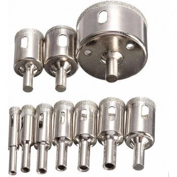 Scies cloches diamantées 10 pièces pour perçage 8-50MM