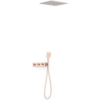 Kit de Douche Or Rose Mat 3 Voies