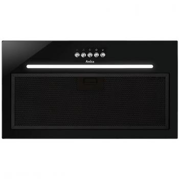 Hotte OMP6255BG Amica – Noir, encastrable, 389 m³/h