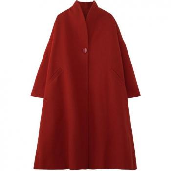 Manteau maternité longue et décontracté, laine chaude, grande taille
