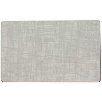 Table passion Set de table PVC 43,5 x 28,5 cm Blanc (Lot de 2)