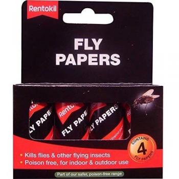 Rentokil RKLFF40 Fly Papers (Pack 4)