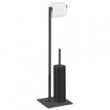 WENKO WC-Garnitur Modell Recco, Standgarnitur mit Halterung