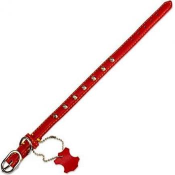 Collier Basique en Cuir Rouge 1,5 x 30 cm – Arquivet 17391