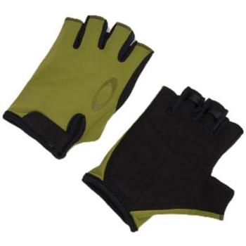 Guanti corti Oakley Drops Road verde chiaro e nero