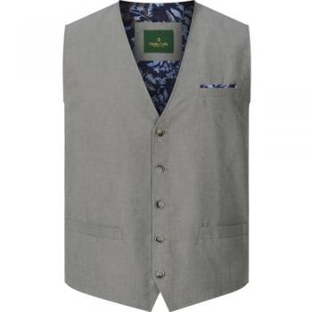 Beige Funktionsweste Herren Charles Colby Duke Barnabor mit Einstecktuch, Größe 70 (4XL)