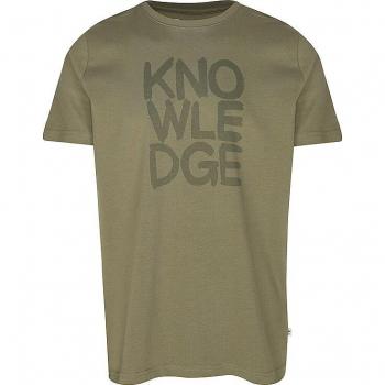 Herren‑T-Shirt Knowledge Cotton Apparel in Oliv, Größe S, 1010129, vegan zertifiziert