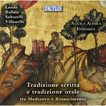 Laude Ballate Saltarelli E Villanelle Moyen Age Ecrit & Oral