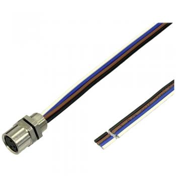 BKL Electronic 2701008 Presa da incasso sensore/attuatore M8 0.2 m, Numero di poli: 4