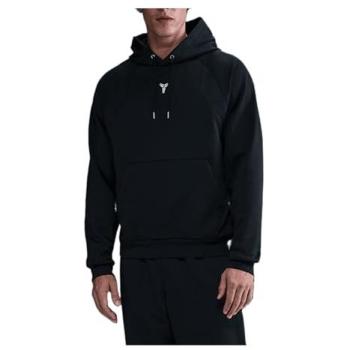 Kobe Black Cotton Fleece Hoody – M