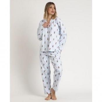 Almohada de Sueños Mickey NYC Pijama Mujer Azul