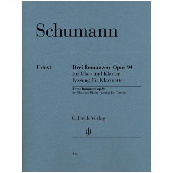Romanzas Op. 94 para Clarinete en La y Piano (Urtext)