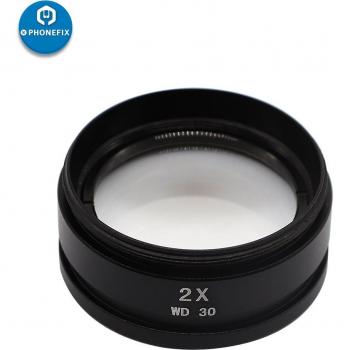 Lente de objetivo Barlow 0.5X 1.0X 0.7X 2.0X para microscopio
