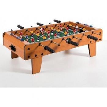 Tischfußballspiel aus Holz, mehrfarbig