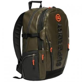 Sac a dos Superdry TARP BRODE Kaki Unique hommes