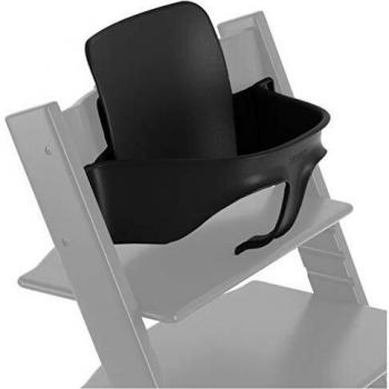 Chaise Haute Tripp Trapp avec Ensemble Bébé Noir par Stokke