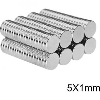 5mm Diameter x 1mm Thickness Neodymium Magnets