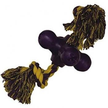 Leckerli-Dispenser für Hunde, Gummi, lila, 17 cm