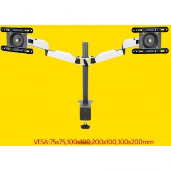 Soporte de Mesa Rotativo 360° para Doble Monitor