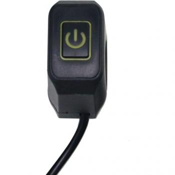 Interruptor de Encendido y Luz LED para Manillar de Motocicleta 7/8''