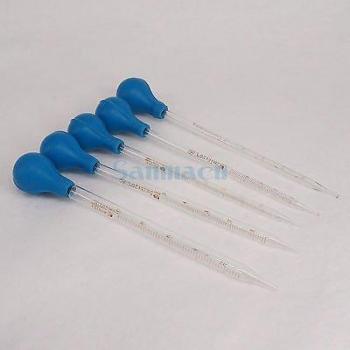 Pipeta Laboratorio 1–10 mL, Vidrio + Goma