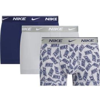 Nike Wolf Grey / Red / Blue Void 3‑Pack Cotton Stretch Boxers – Size L